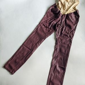 NWOT Faux Leather Maternity Pants
